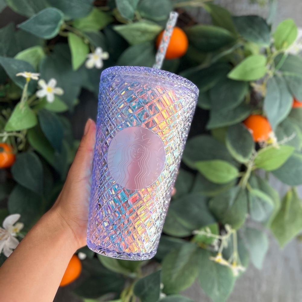 ✨NEW💎Starbucks 2022 Unicorn Iridescent Diamond Studded Grande Cup💠